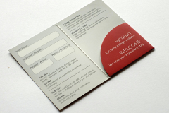 Key card holder - folder with pocket