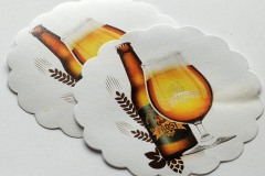 Coasters on paper