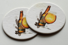 Coasters on cardboard