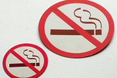 No smoking stickers