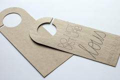 Door hangers - open, print on eco cardboard