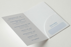 Key card holder - folder with pocket