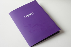 Restaurant menu