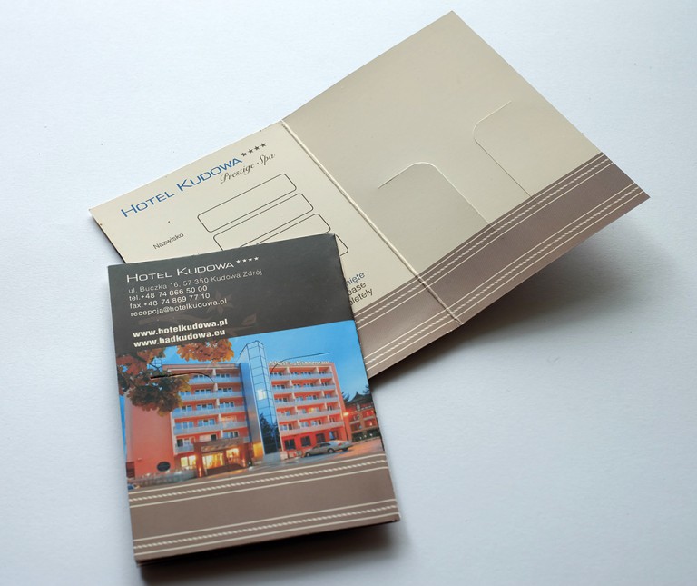 Hotel Key card holder (folder with cut) 4+4 (CMYK) Hotel printing supply