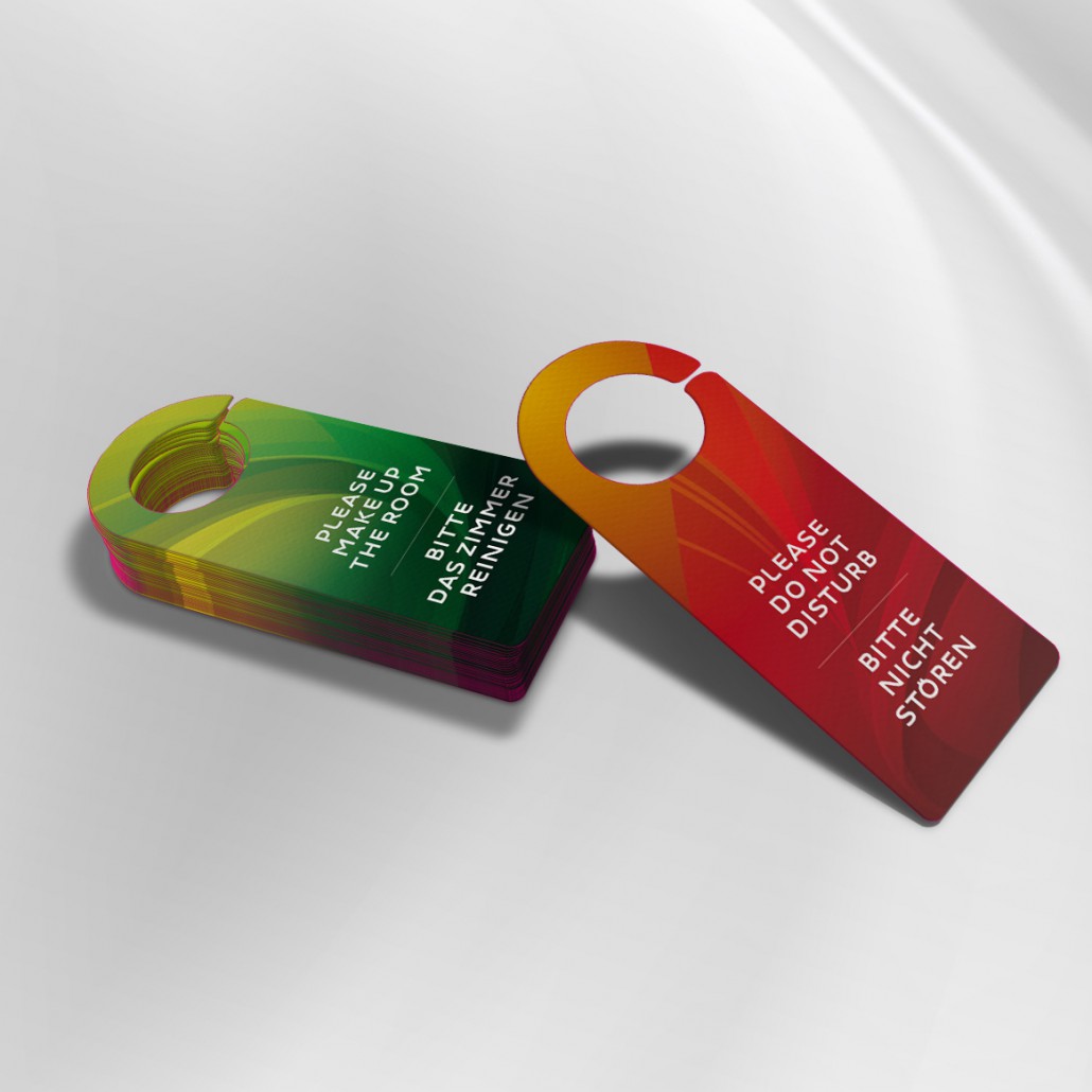 Ready to ship door hangers Hotel printing supply