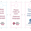 Best Western door hangers (optional information on sign) - Image 2