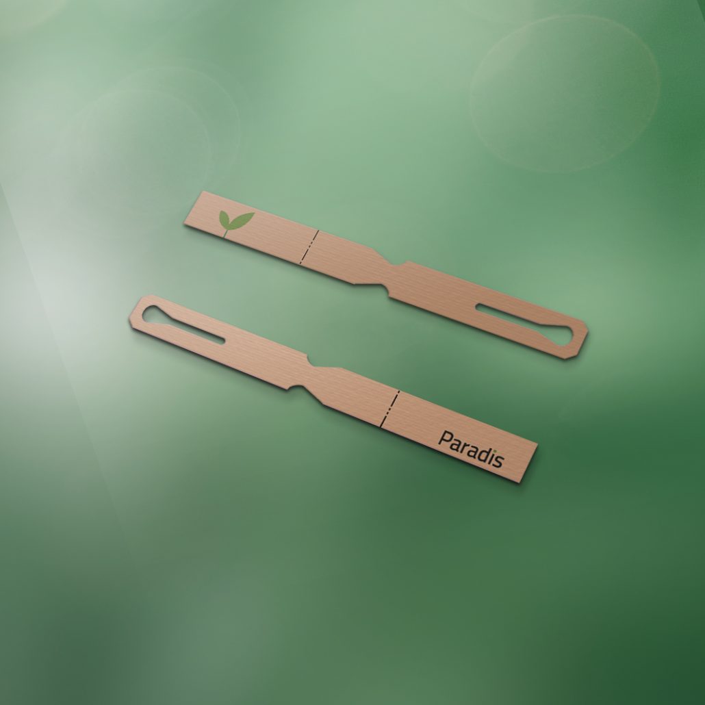 Ecofriendly hotel luggage tags 3 (long) Hotel printing supply