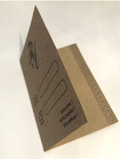 Hotel Key card holder  (folder with cut, 4+4 CMYK) - Image 2
